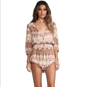 Spell Brown Floral Jumpsuit